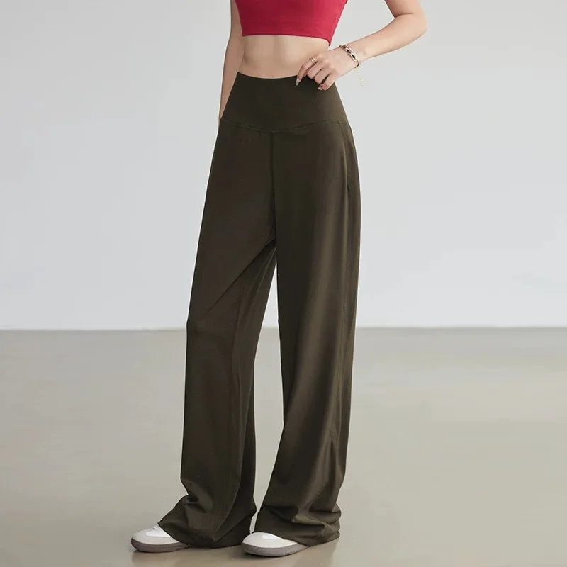 Yoga Fitness Pants - Pantalones Deportivos Holgados y Rectos para