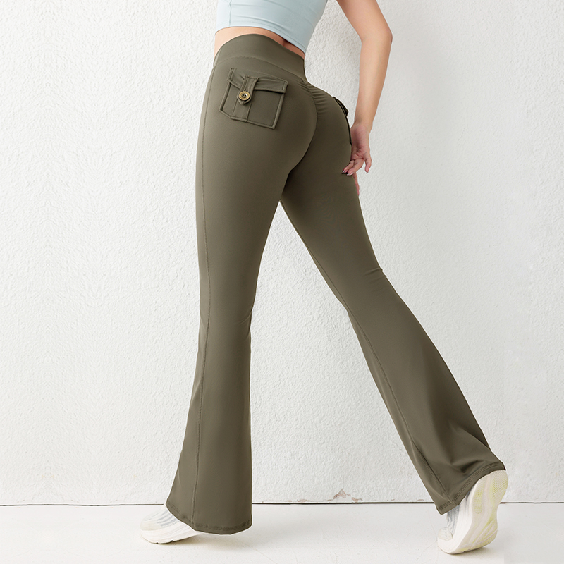 Leggings de yoga acampanados d - Yoga Fitness Pants reseña y precio