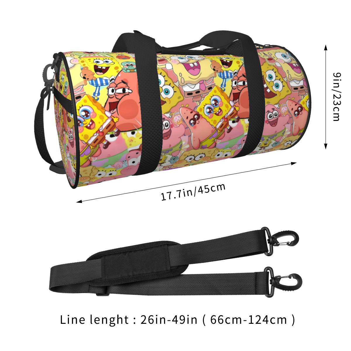 Bolsa de Viaje S-SpongeBobed e - Yoga Fitness Group reseña y precio